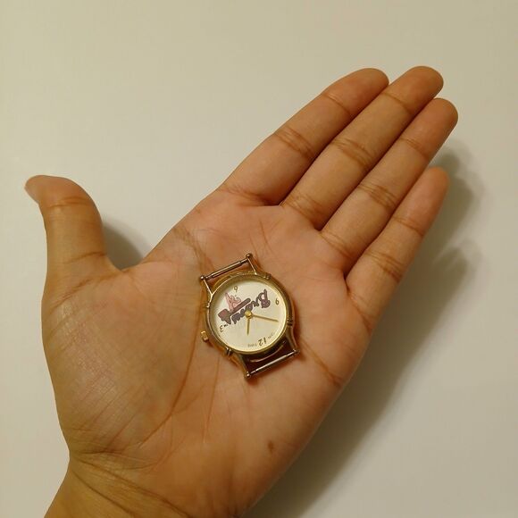 Vtg 1996 MLB Sun Time Men's Atlanta Braves Gold Tone Watch Case Japan Movt - Picture 6 of 14